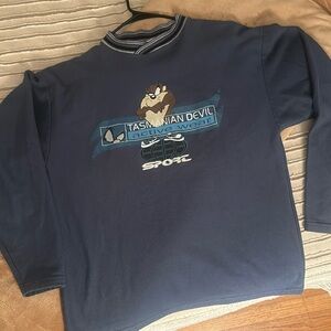 Vintage 1998 Tasmanian Devil Active Wear Sport Looney Tunes crewneck L